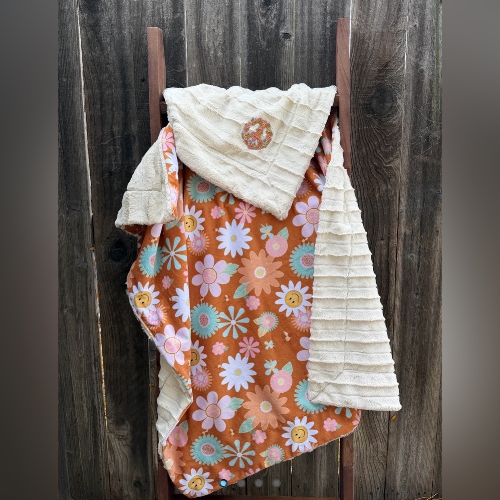 Minky blanket kid size